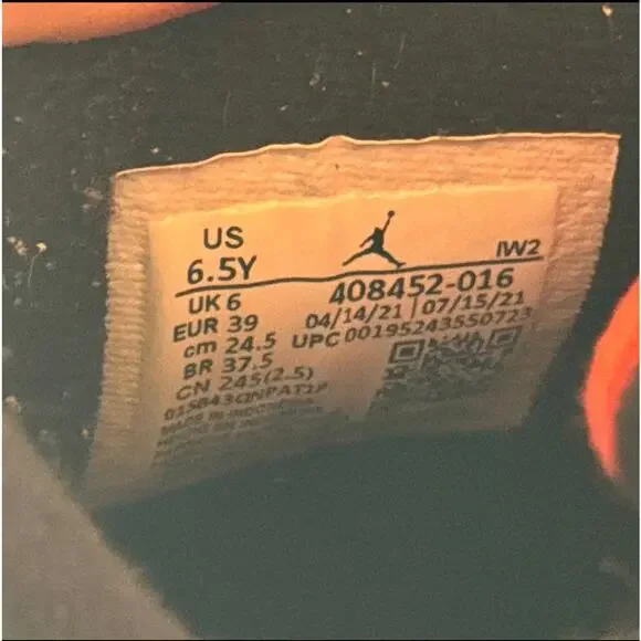Size 6.5 - Nike Air Jordan 4 Retro GS Red Thunder